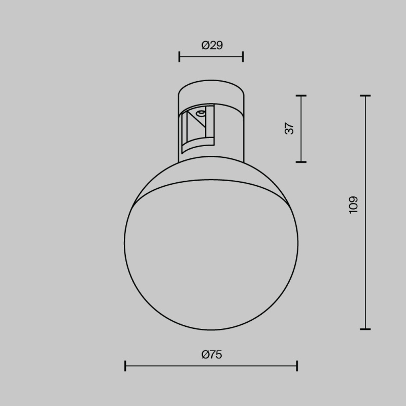 Трековый светильник Technical TR149-1-5W3K-PT