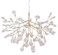 Подвесная люстра Crystal Lux EVITA SP63 GOLD/TRANSPARENT