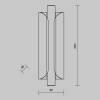 Настенный светильник (бра) Maytoni MOD309WL-L4GR4K