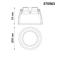 370563 NT Светильник GU10 50Вт 220-240В IP20 SPOT