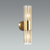 4786/2W HALL ODL21 420 золото/металл/стекло Бра E14 2*40W VIKETA