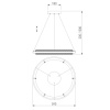 Подвесная люстра Eurosvet 90241/1 черный/ золото Smart