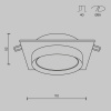 Встраиваемый светильник Maytoni DL086-GX53-SQ-BW