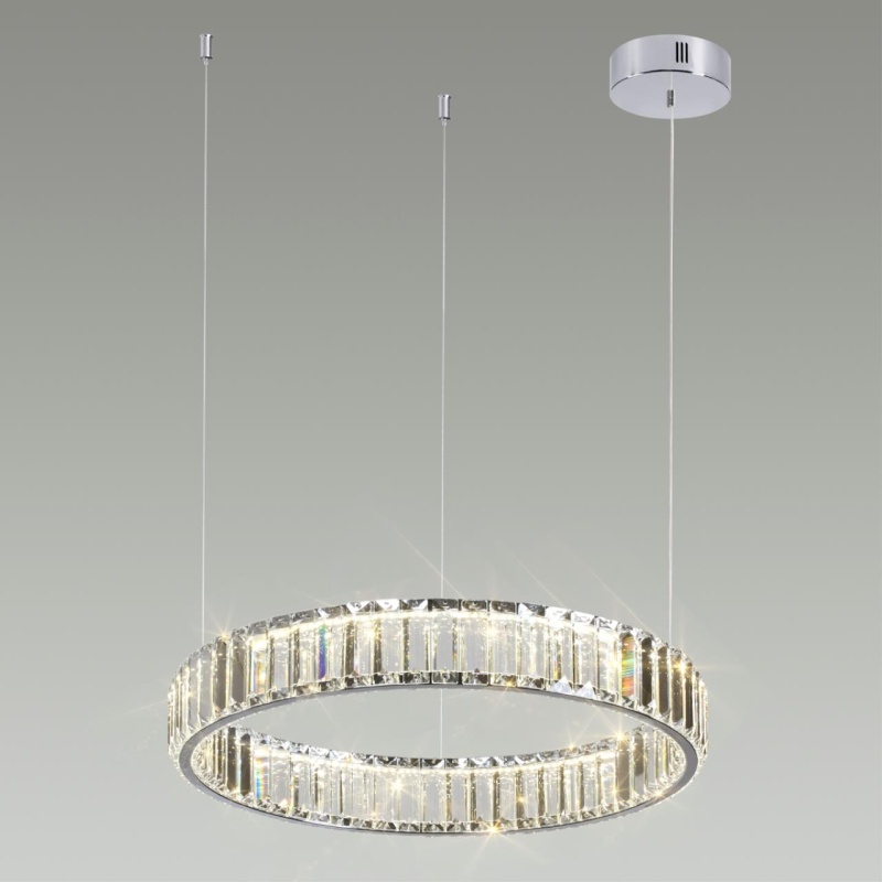 4930/30L L-VISION ODL24 591 хром/прозрачный металл/хрусталь Люстра LED 30W 4000K 3570Лм VEKIA