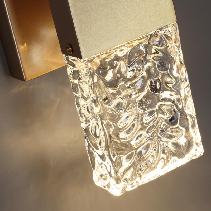 4364/5WL HIGHTECH ODL23 433 матовое золото/металл/стекло Настенный св-к IP20 LED 10W 612Лм 3000K RICCI