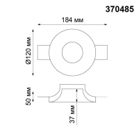 370485 NT Светильник GU10 50Вт 220В IP20 SPOT