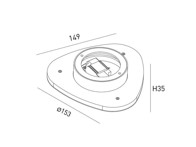 DesignLed Бра декоративное , Черный, 7Вт, 3000K, IP20, ML-TR153-BL-WW