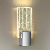 4363/5WL HIGHTECH ODL23 433 хром полированный/металл/стекло Настенный св-к IP20 LED 5W 261Лм 3000K RICCI