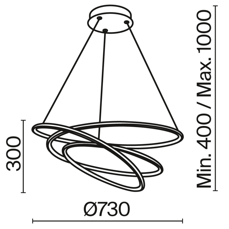 Подвесная люстра Maytoni MOD100PL-L88WK1