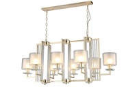Подвесная люстра Crystal Lux NICOLAS SP8 L1000 GOLD/WHITE