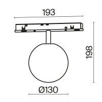 Трековый светильник Technical TR038-4-5WTW-DD-B