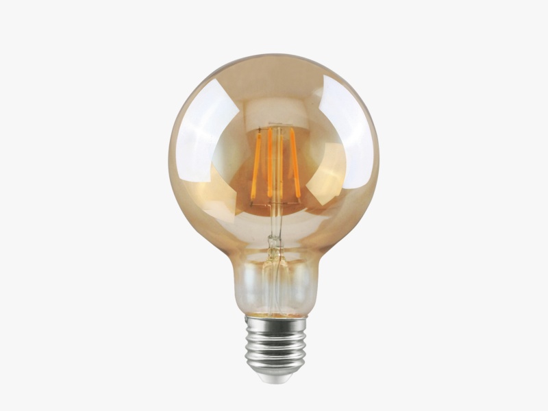 Светодиодная лампа LEDS POWER Filament GOLD G95 E27 8Вт 2500К 007151