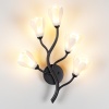 5090/5W MODERN ODL25 553 черный матовый/белый/фарфор Бра G4 LED 5*5W GARDI