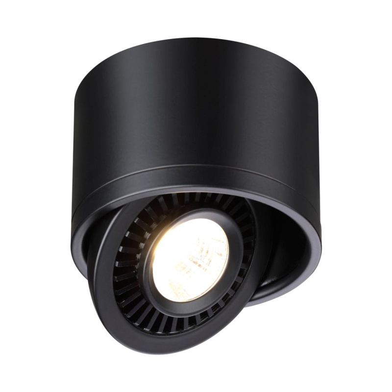 358812 OVER NT21 378 черный Светильник накладной светодиодный IP20 LED 9W 770Лм 4000K 220V GESSO