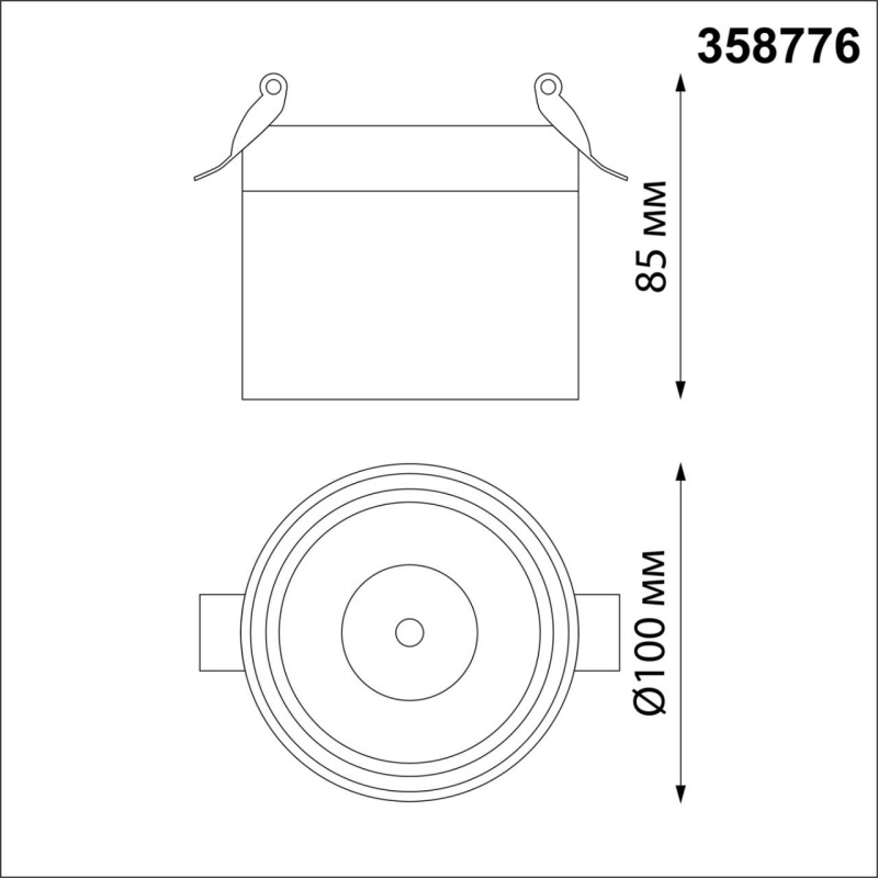 358776 NT Светильник LED 15Вт 4000К 100-265В IP20 SPOT
