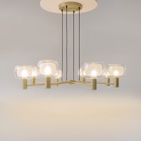 Люстра на штанге Maytoni MOD411PL-08G