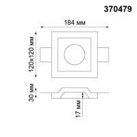 370479 NT Светильник GU10 50Вт 220В IP20 SPOT