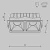 Встраиваемый светильник Technical DL043-02-15W4K-SQ-WB
