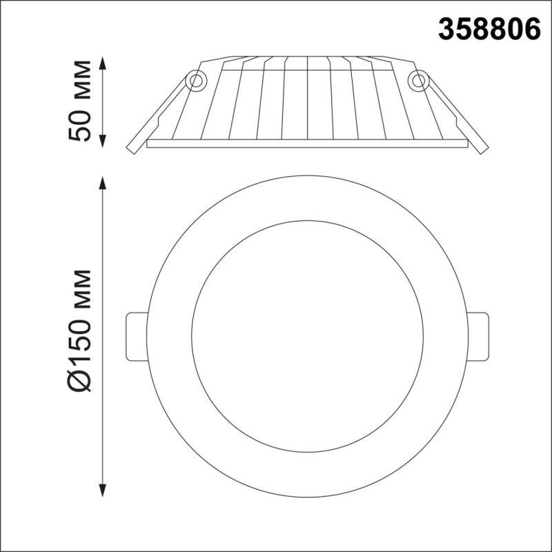 358806 NT Светильник 12Вт 3000К 100-240В IP20 SPOT