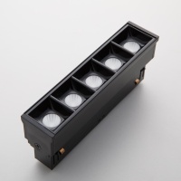 Трековый светильник Yeelight Pro S21 магнитный, гриль малый, 5 спотов в контуре, черный YLP055