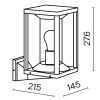 Настенный светильник (бра) Outdoor O452WL-01GF