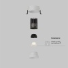 Встраиваемый светильник Technical DL123-10W-3K-W