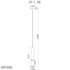 Подвесной светильник iLamp 10706-1 WH-BR