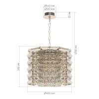 Подвесная люстра ST-Luce SL6137.103.08