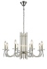 Подвесная люстра Crystal Lux AURELIO SP8 GOLD+CHROME/TRANSPARENT