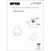 Накладной светильник iLamp C6079-1 GD+WH