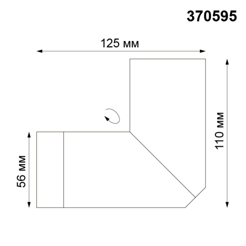 370595 OVER NT19 408 матовый белый Накладной светильник IP20 GU10 50W 220-240V ELITE