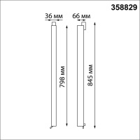 358829 PORT NT22 228 черный Светильник трековый однофазный трехжильный IP20 LED 4000K 40W 220V ITER