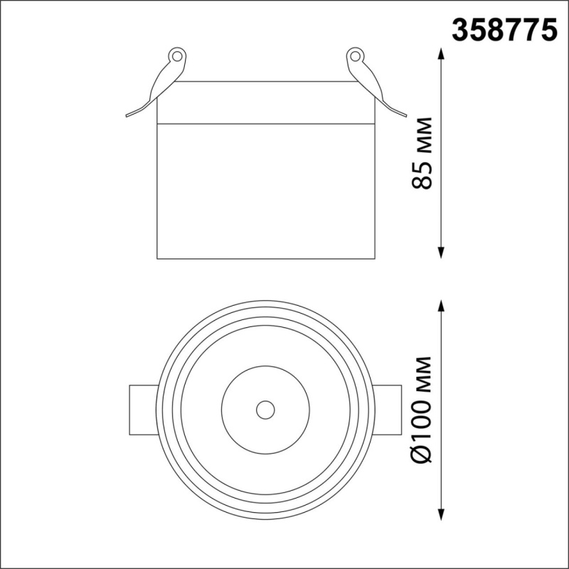358775 NT Светильник LED 15Вт 4000К 100-265В IP20 SPOT
