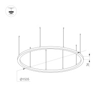 Подвесной светильник Arlight 034011(1)