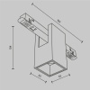 Трековый светильник Technical TR121-2-7W4K-B