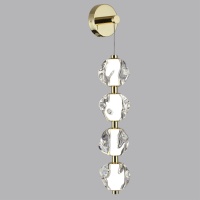 5085/17WL L-VISION ODL25 563 золото/прозрачный/металл/акрил Бра LED 17W 4000K 800Лм JEMSTONE