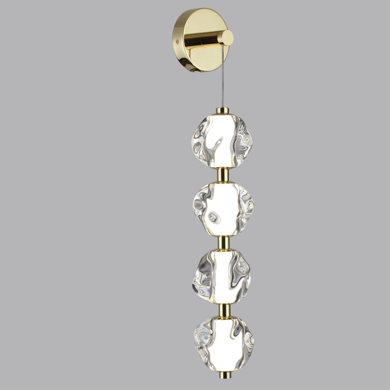 5085/17WL L-VISION ODL25 563 золото/прозрачный/металл/акрил Бра LED 17W 4000K 800Лм JEMSTONE