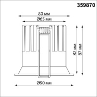 359870 NT Светильник 18Вт 3000/4000/6000К 100-265В IP20 WIR