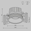 Встраиваемый светильник Technical DL058-12W3K-TRS-BS