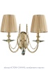 Бра Crystal Lux VICTORIA AP2 GOLD/AMBER