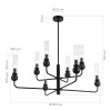 Люстра на штанге ST-Luce SL1244.403.08