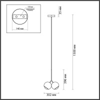 Подвесной светильник Odeon Light 4228/12LA
