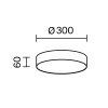 Потолочный светильник Technical C032CL-36W3K-RD-W