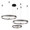 Каскадная люстра Crystal Lux FERNANDO SP158W LED COFFEE/BLACK