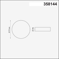 358144 NT Светильник LED 18Вт 4000К 85-265В IP20 SPOT