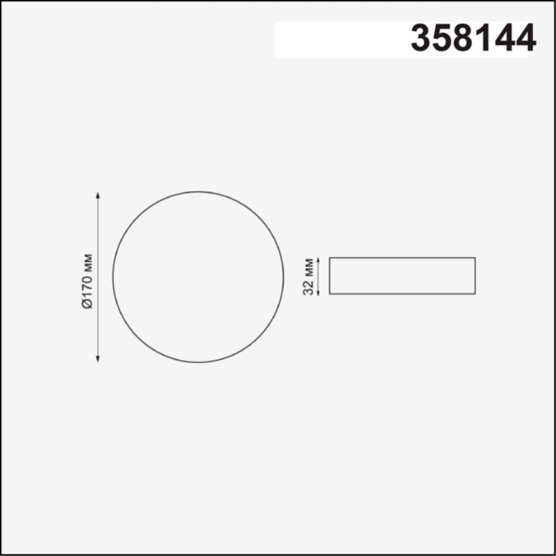 358144 NT Светильник LED 18Вт 4000К 85-265В IP20 SPOT