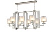 Подвесная люстра Crystal Lux NICOLAS SP8 L1000 NICKEL/WHITE