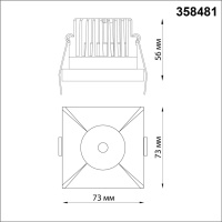 358481 NT Светильник LED 10Вт 3000К 100-265В IP44 SPOT