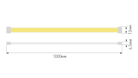 SWG PRO Светодиодная лента SWG PRO COB, 480 LED/м, 10 Вт/м, 24В, IP67, Цвет: Холодный белый, SWG-COB480-24-10-W-67