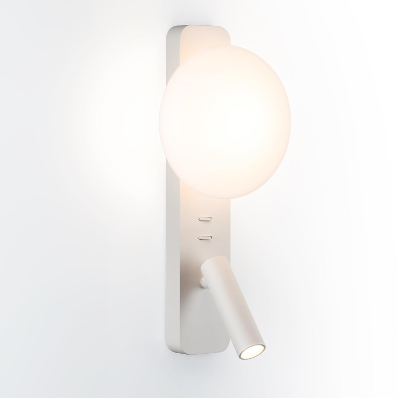 7049/5WL HIGHTECH ODL25 473 металл/акрил белый Настенный светильник IP20 LED 1*5W + 1*3W 2700K ALBERGO